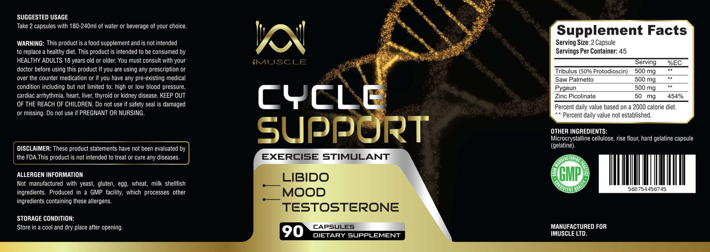 iMuscle Cycle Support 90 Caps